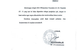 DOKUMEN SURAT MENYURAT LURAH