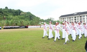 Upacara Memperingati 17 Agustus 1945 Bersama Seluruh Sekolah yang Ada di Harapan Baru