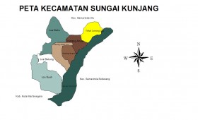 Peta Kecamatan Sungai Kunjang & Peta Kel. Karang Asam Ilir