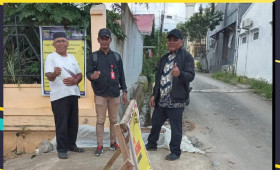 Monitoring pengerjaan parit/gorong -gorong di RT. 27 Pokmas Melon Kegiatan Probebaya Tahun 2023 Bidang Sarana dan Prasarana