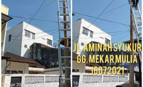 PEMASANGAN LAMPU Jl. Aminah Syukur Gang Mekar Mulia, Kel. Karang Mumus, Kec. Samarinda Kota.