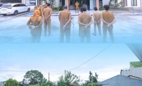 Giat, Senin 13 April 2026 Melaksanakan apel Senin pagi di kelurahan sempaja barat dipimpin oleh Lurah.