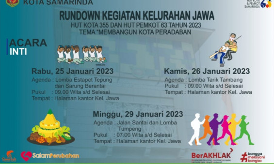 KHUSUS !!! Warga Kelurahan Jawa Mari meriahkan Kegiatan yang di adakan Oleh Kelurahan Jawa dan jangan lupa Catat Tanggalnya yah GUYS !!!