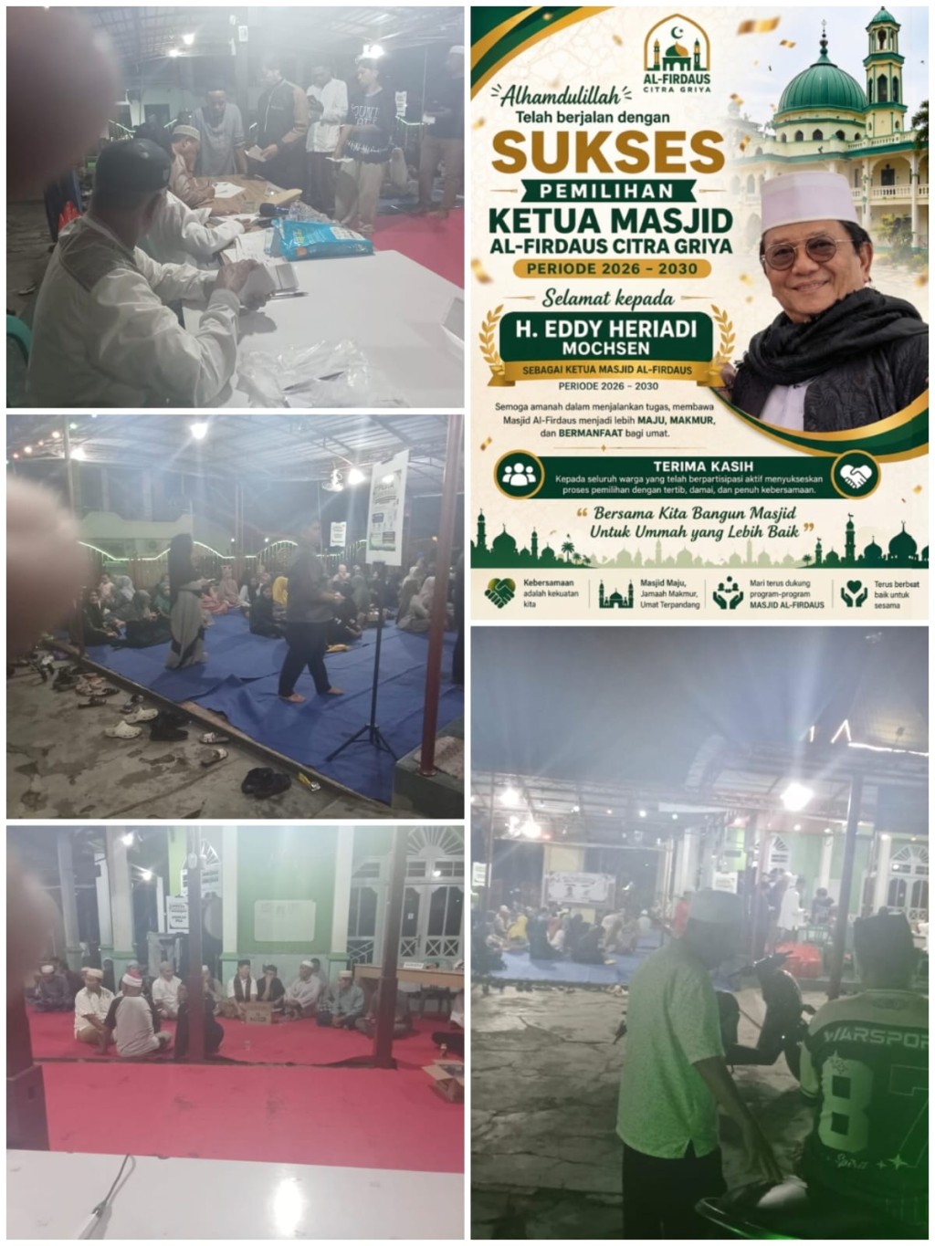 Pemilihan Ketua Masjid Al -Firdaus Citra Griya Periode 2026 - 2030