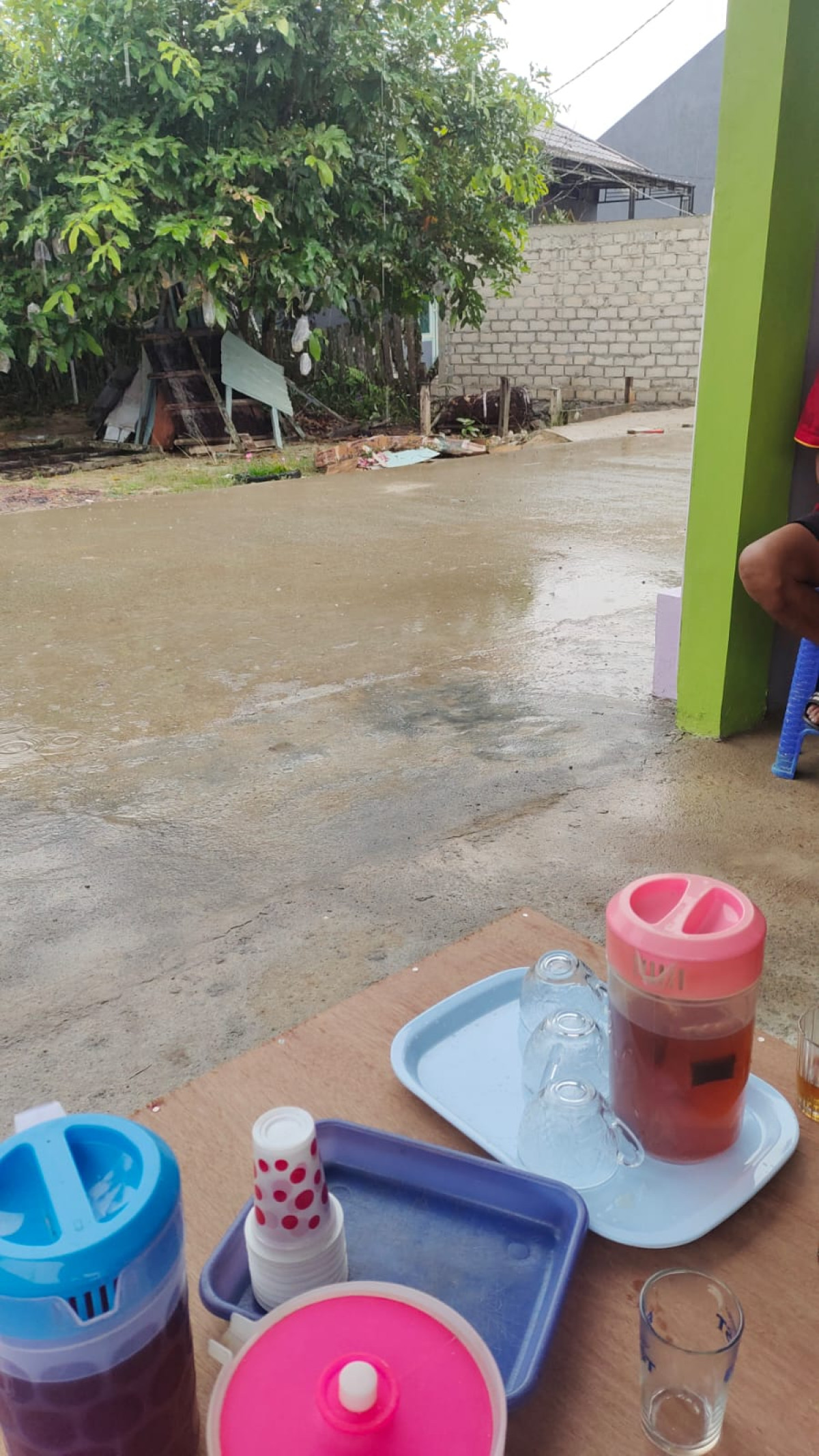 Mindah pos kamling & pengecoran tempat