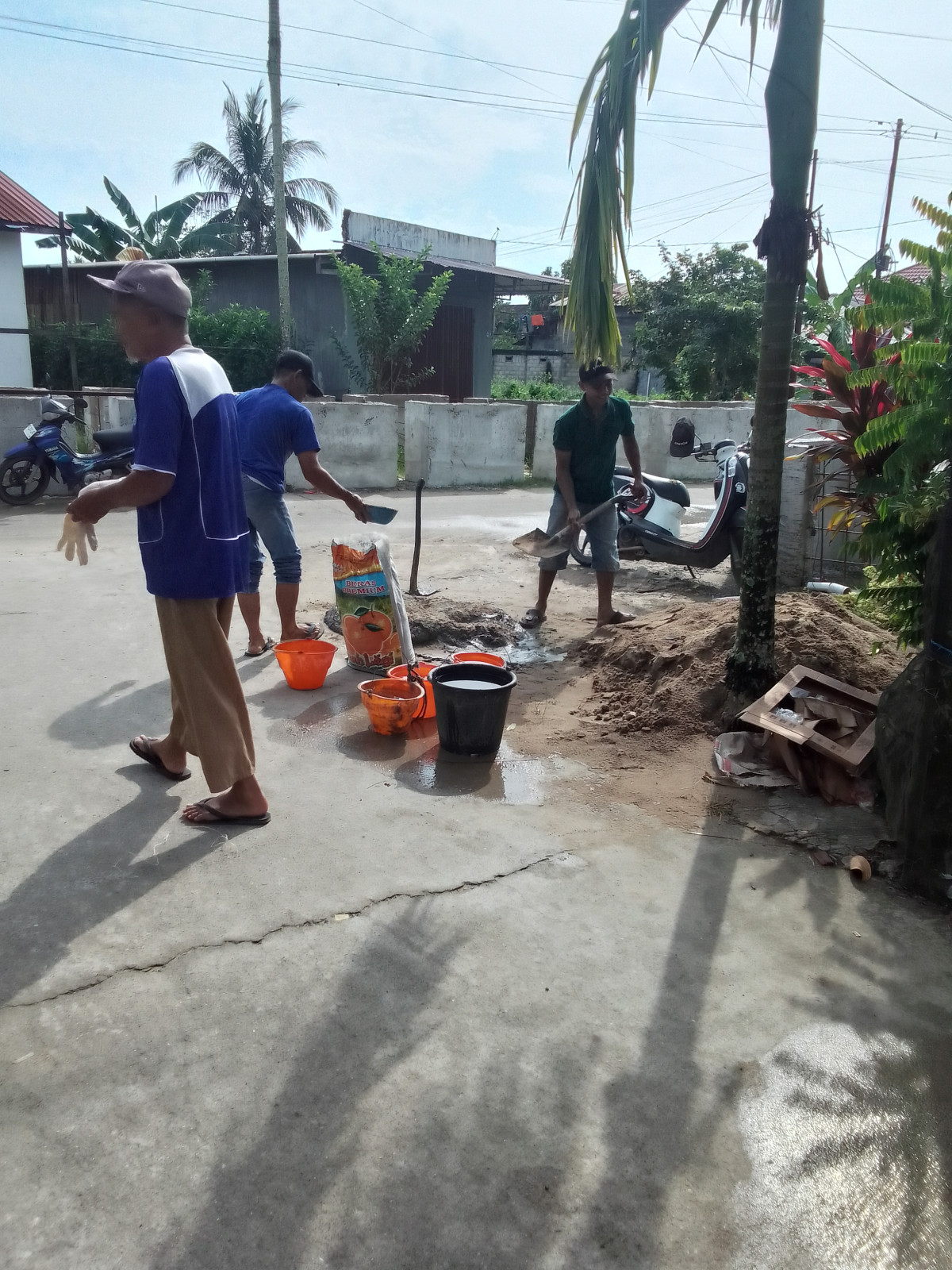 Kelanjutan renovasi pos ronda
