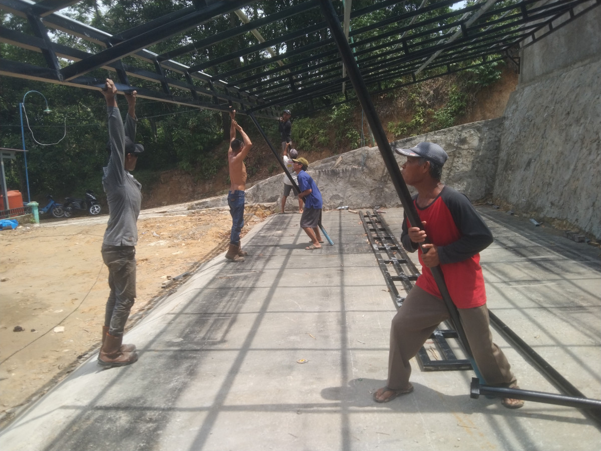 Pemasangan knopi teras