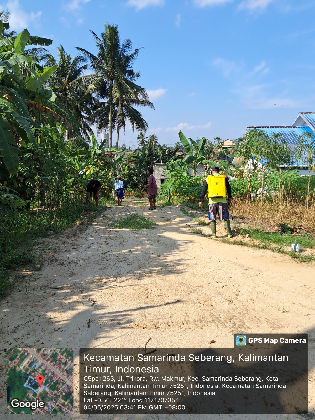 Penyemprotan Jalan Irigasi