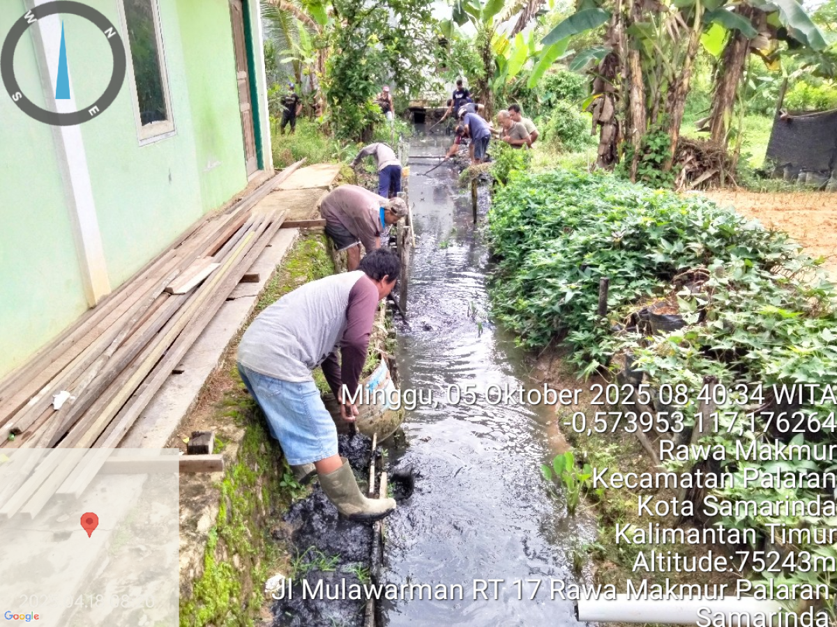 Pembersihan paret di Jl Mulawarman
