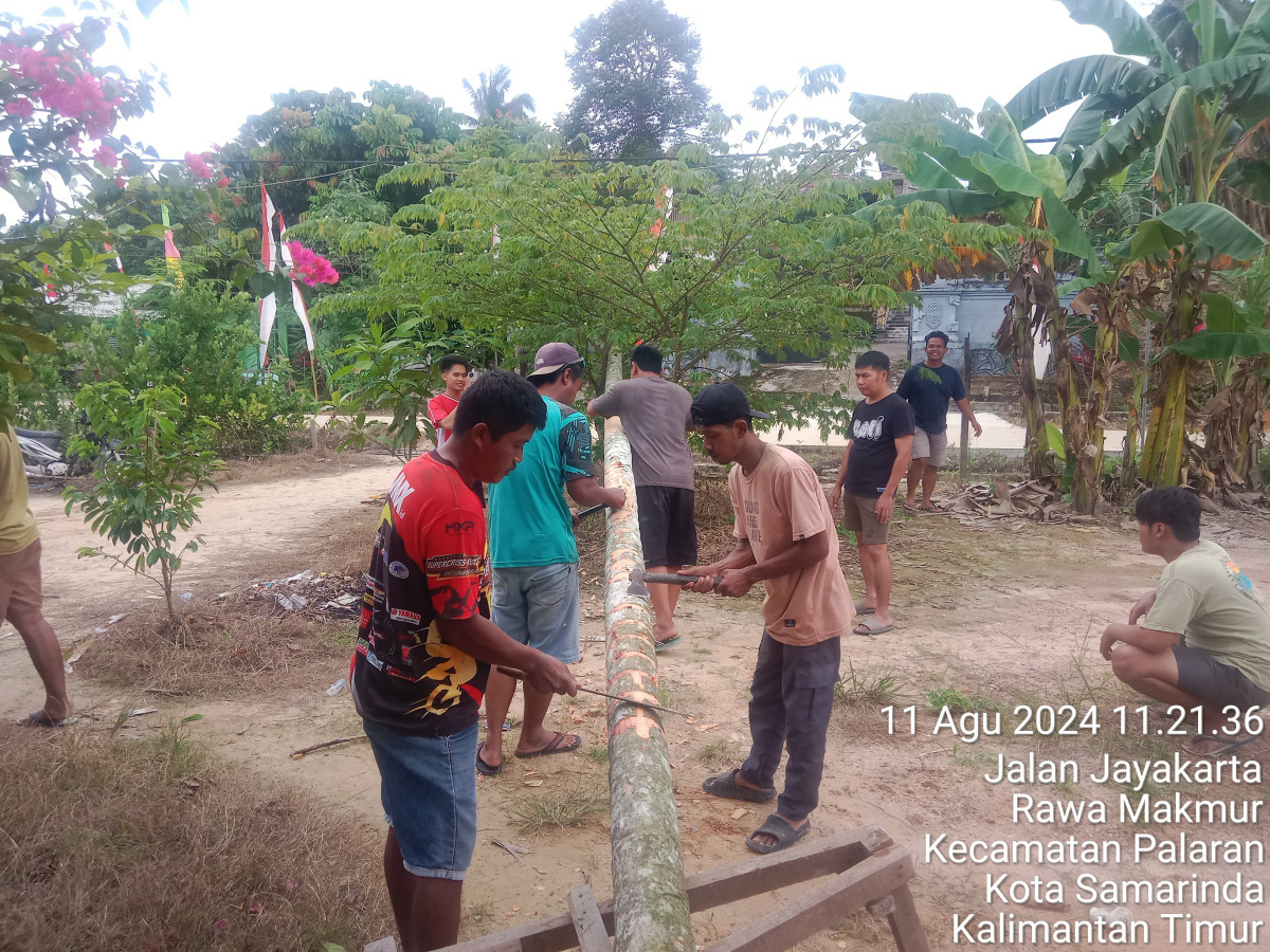 Persiapan perlombaan 17 Agustus