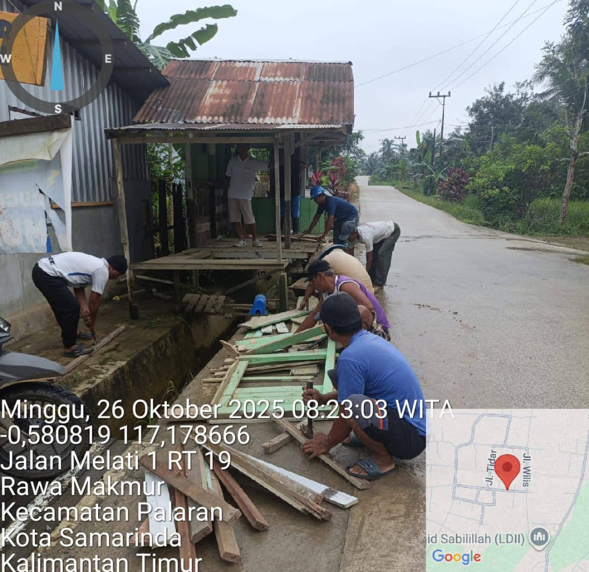 Perbaikan dan normalisasi drainase di poskalim