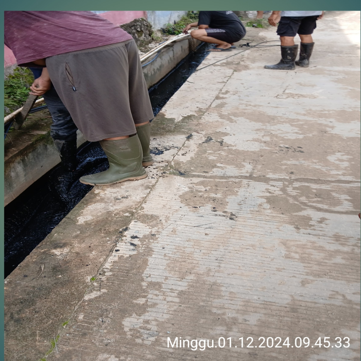 Normalisasi drainase gang amal