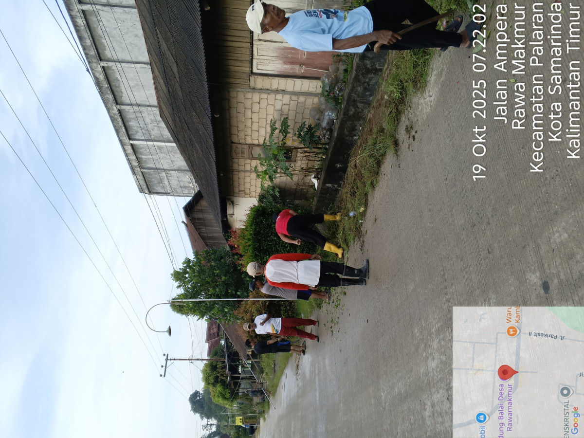 Pembersihan area jl. Melanti