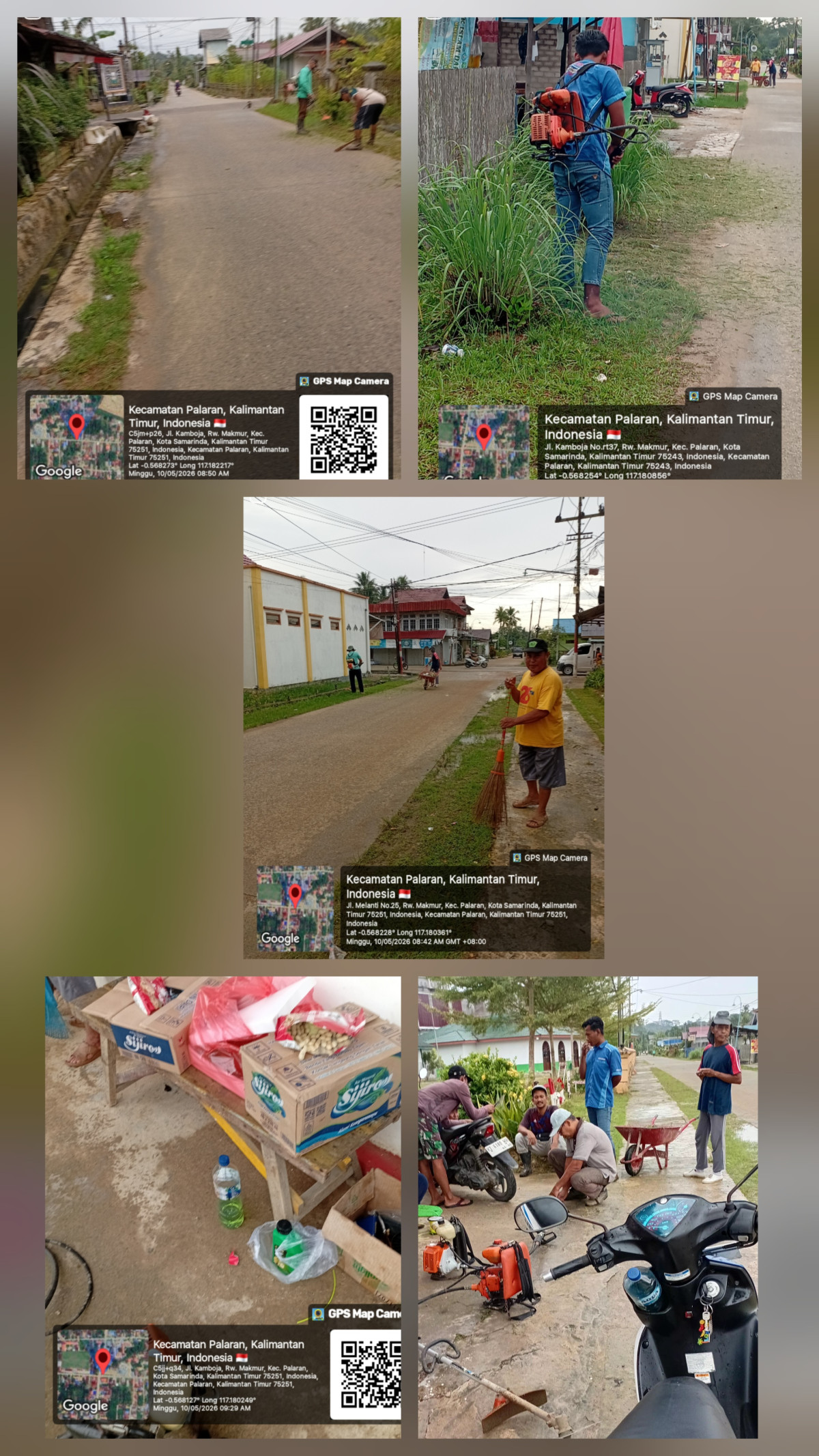 Gotong royong warga.RT 37