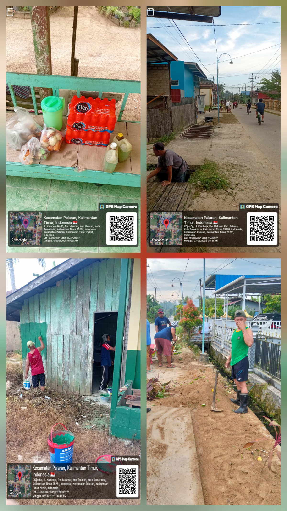 Gotong royong lingkungan RT 37