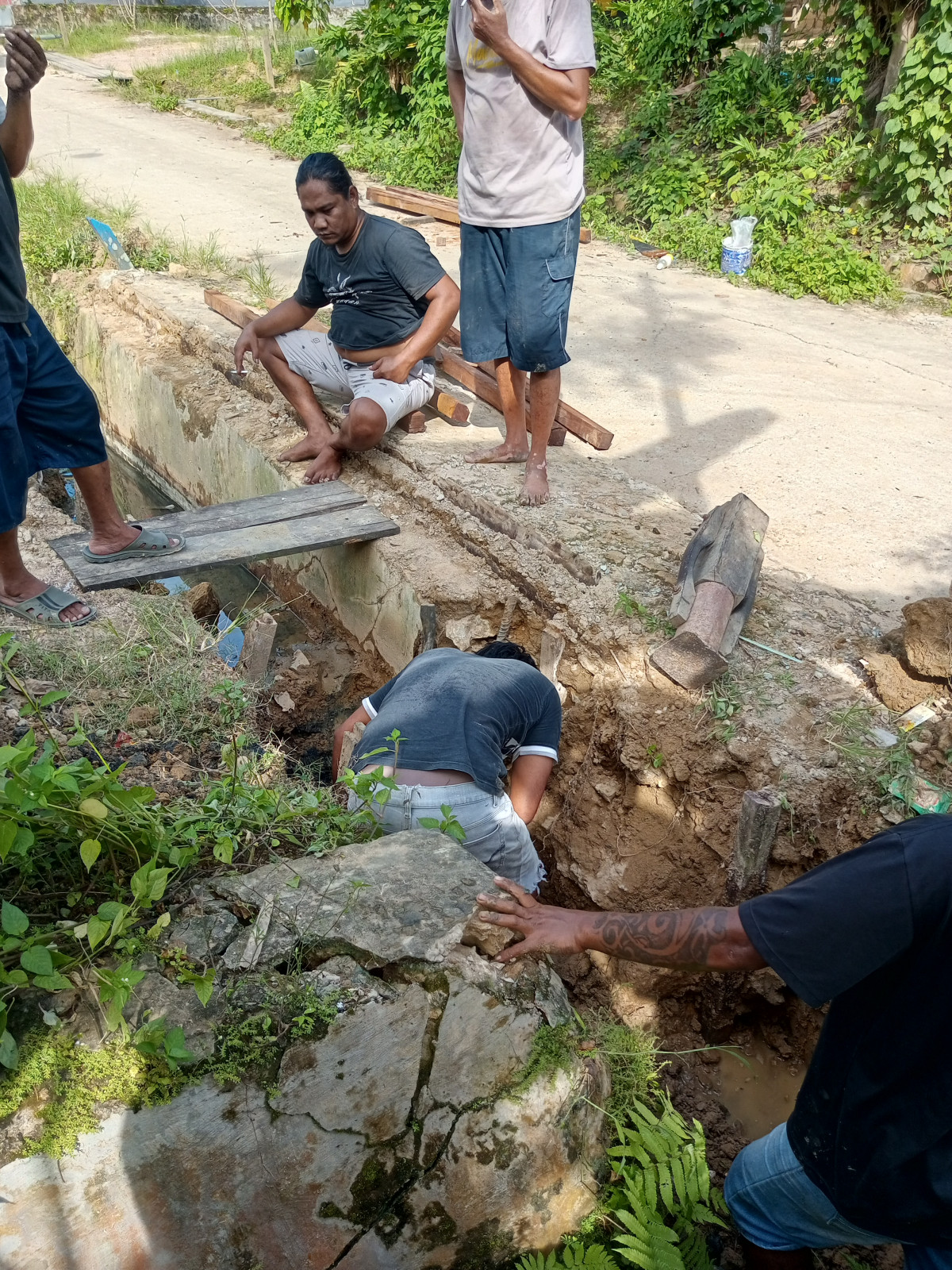 Perbaikan jembatan GG Suko harjo