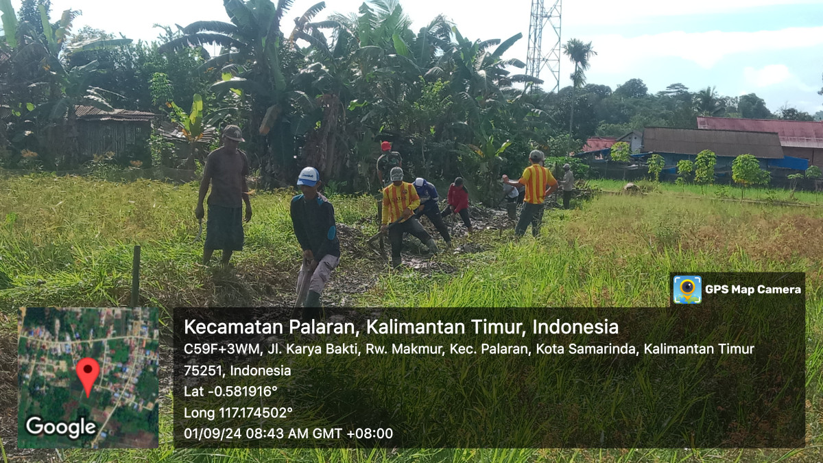 Pembersihan Drainase Jl. Karya Bakti Gg. Karya RT. 48