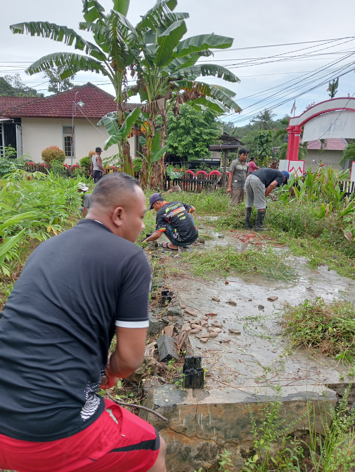Gotong royong dikebun dasawisma