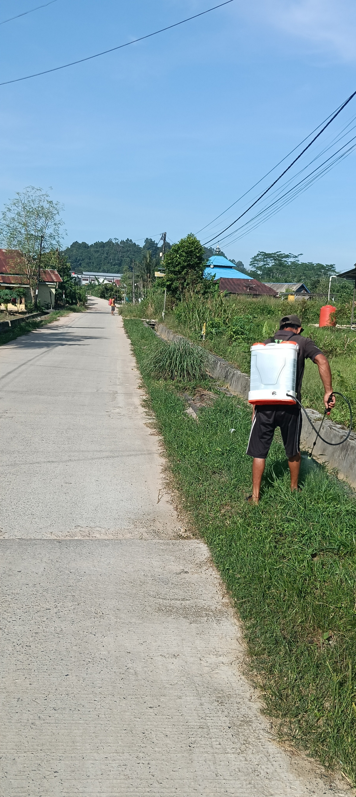 Penyemprotan jln kembang kuning