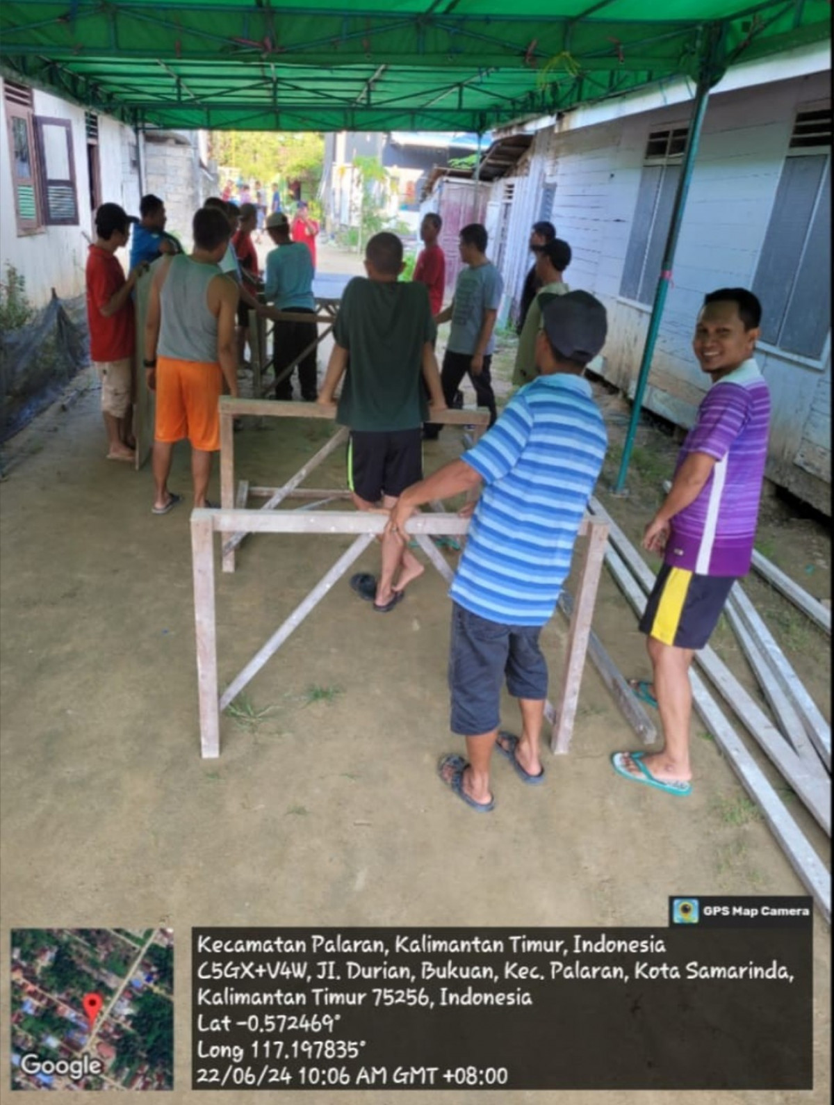 Gotong Royong Pembongkaran Peralatan Qurban