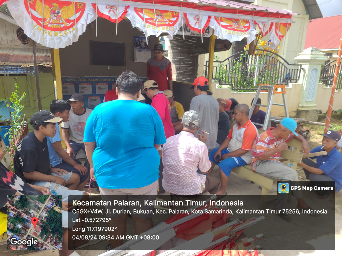 Pemasangan Umbul-umbul dan bendera