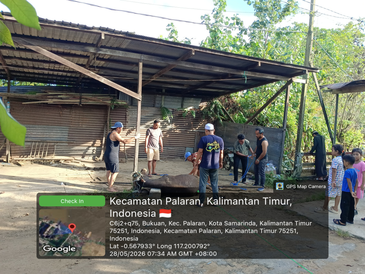 Gotong royong hari raya qurban