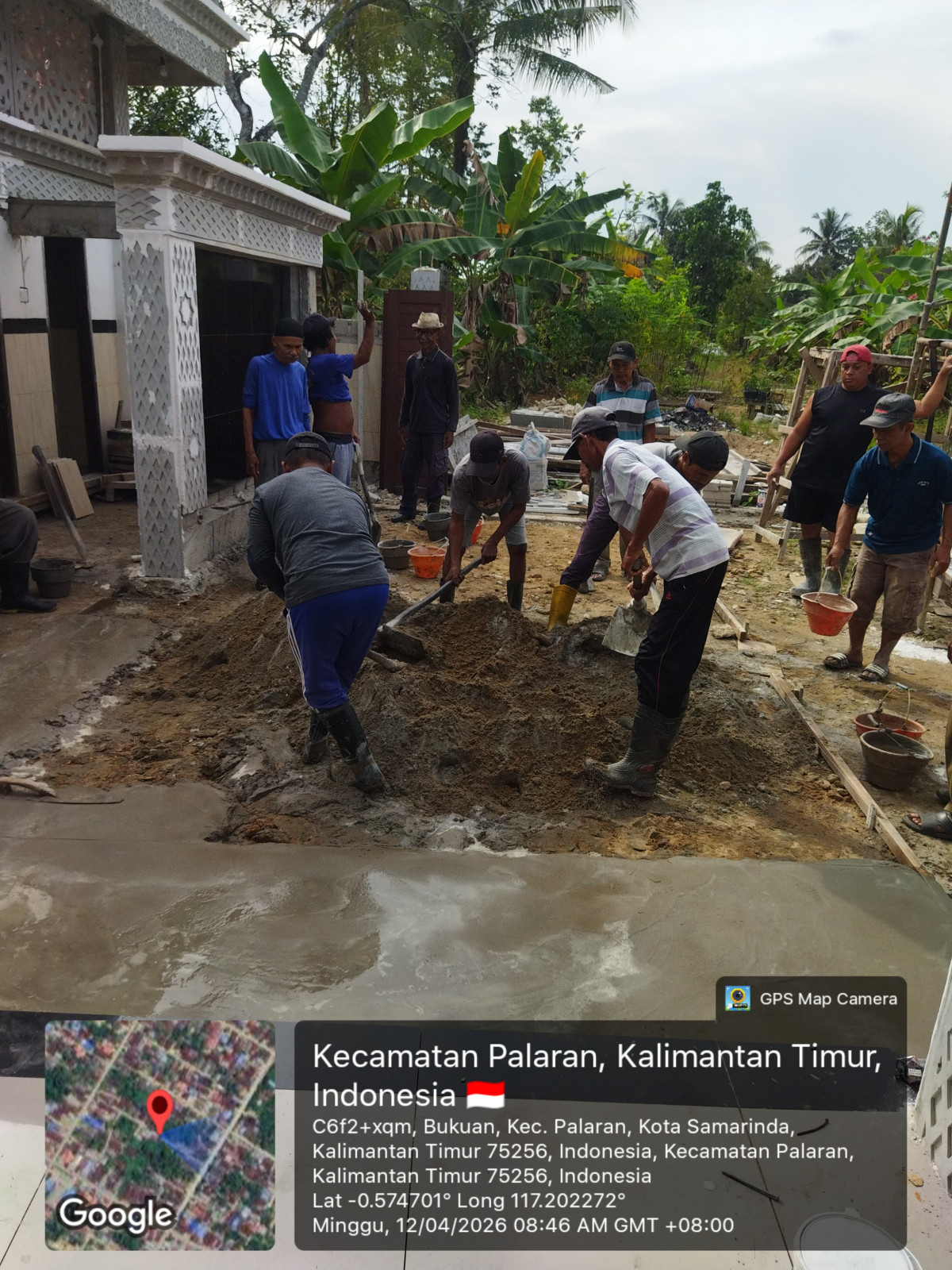 Pengecoran lantai dasar