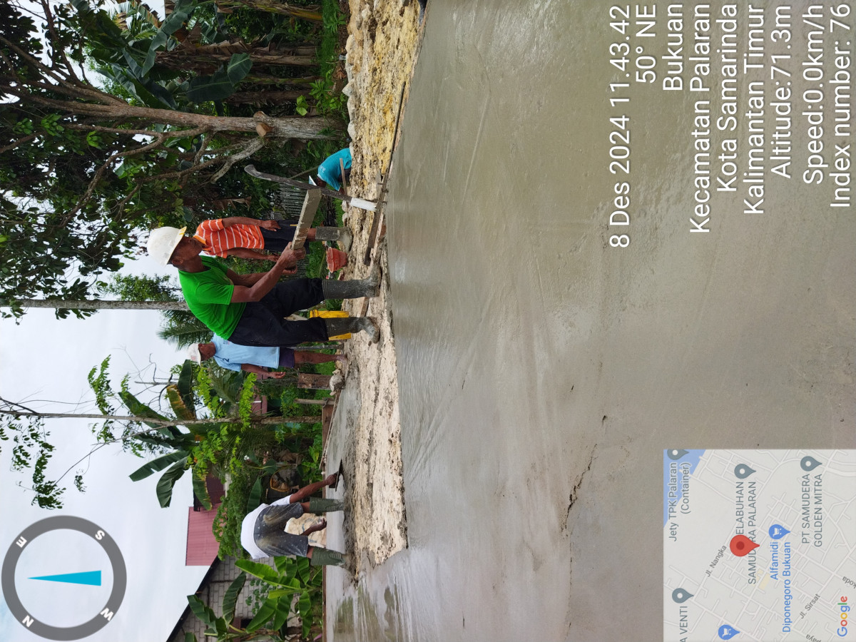 Pengecoran tempat mushola