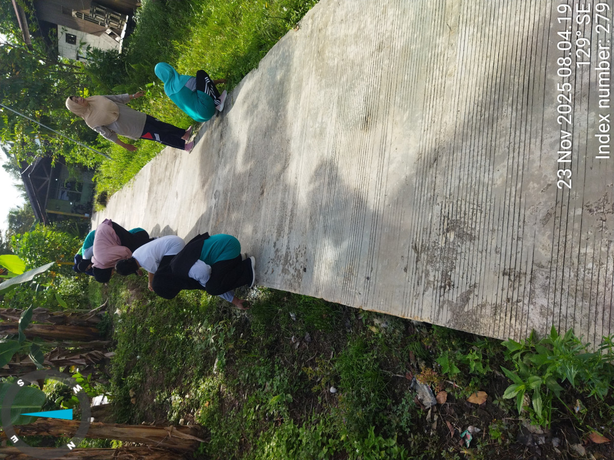 Pembersihan lingkungan dan plester