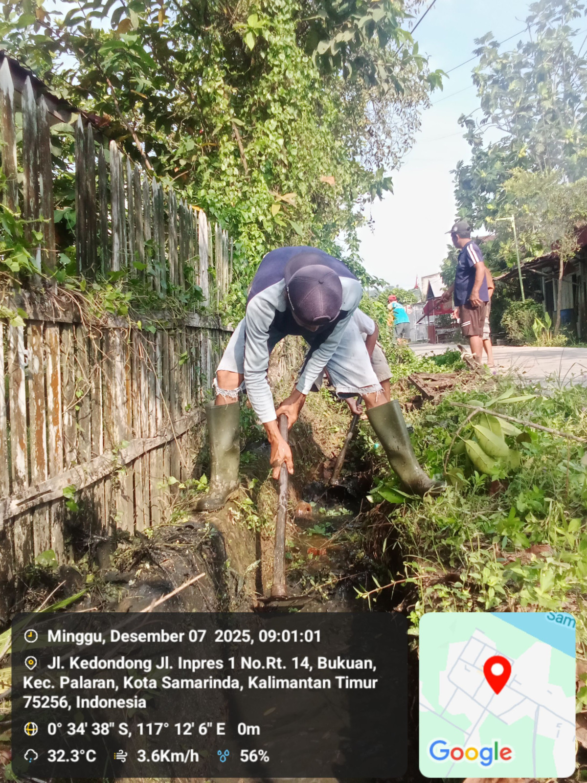 Pembersihan parit jln Nahkoda RT 14