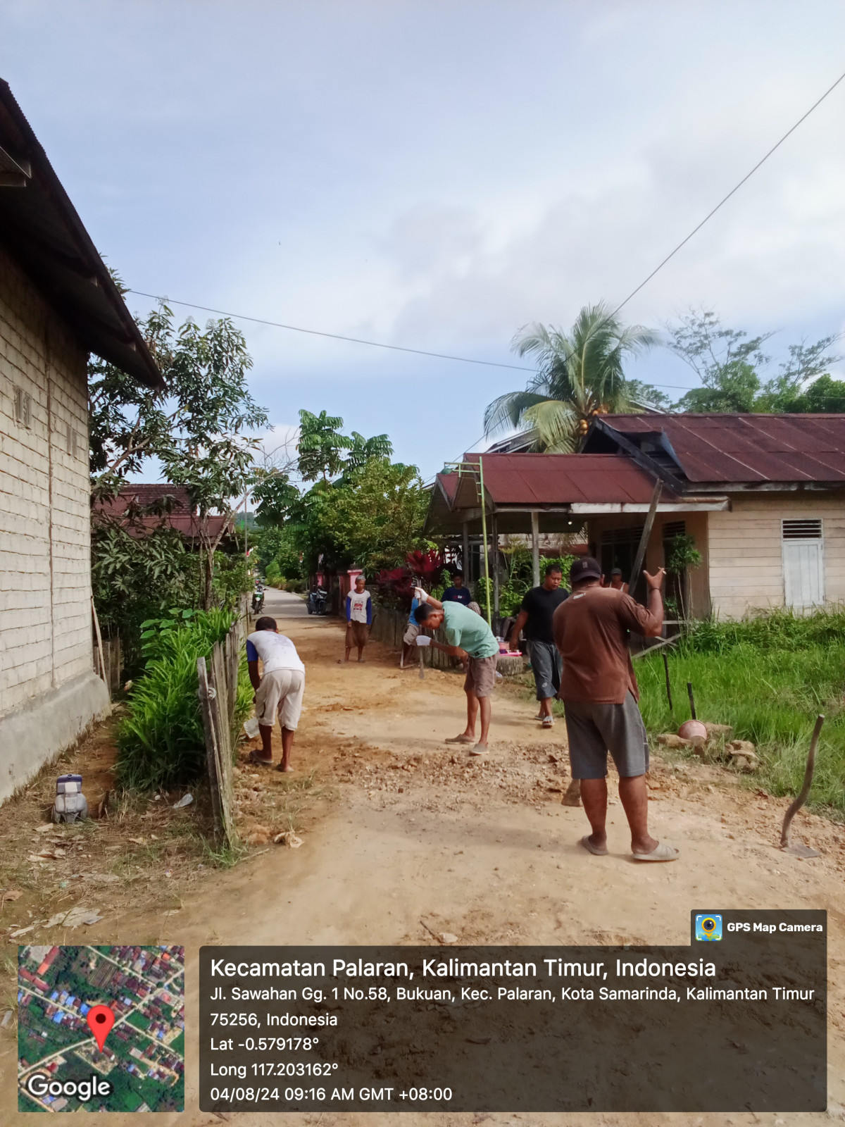 Perbaikan jalan di jln Nahkoda GG impres 3