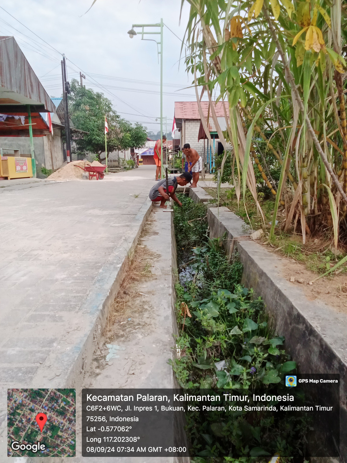 Pembersihan lingkunga jln Nahkoda Gg.Impres 1