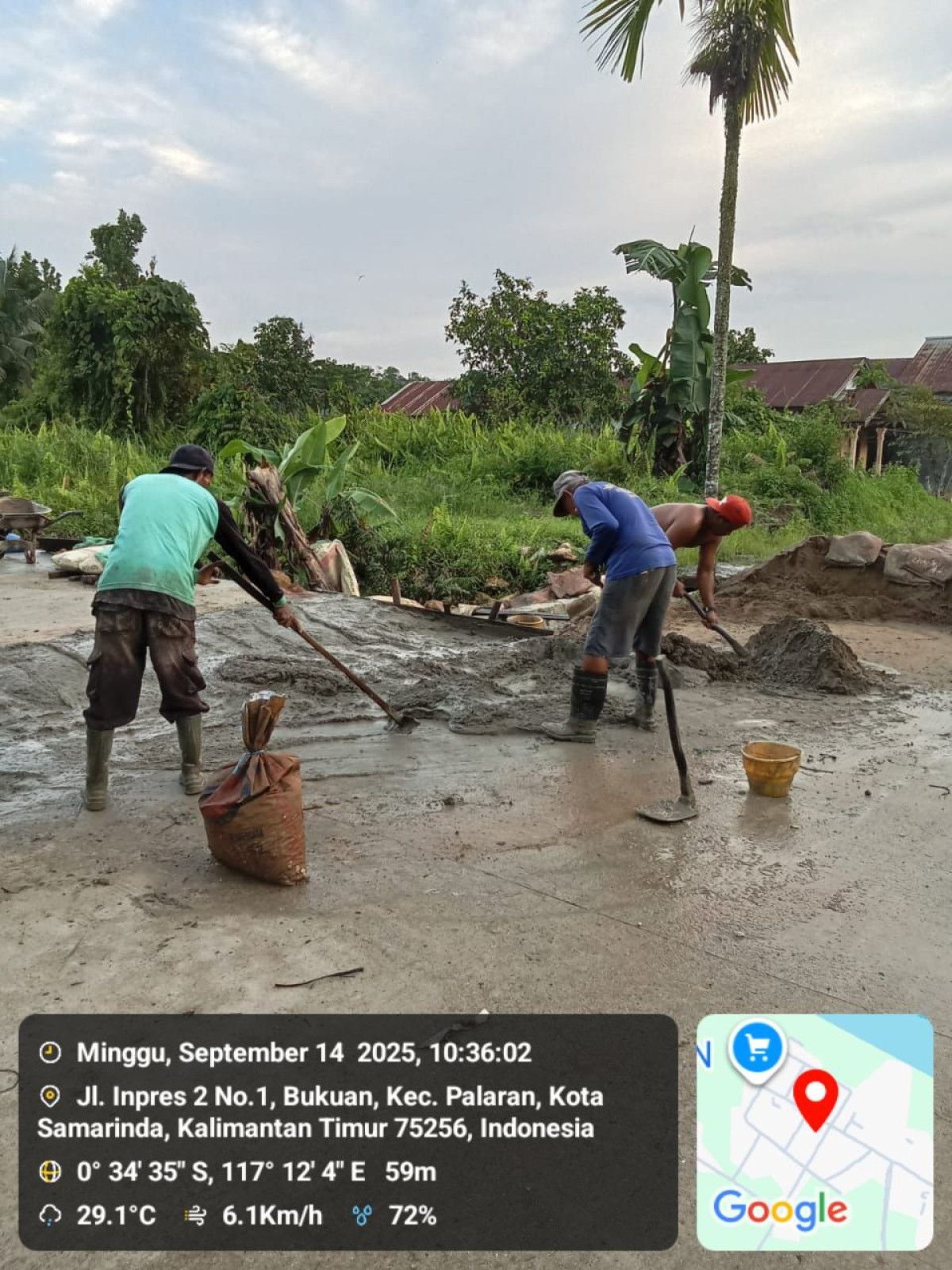Perbaikan jembatan GG remaja 2 jln reformasi RT 14 Bukuan