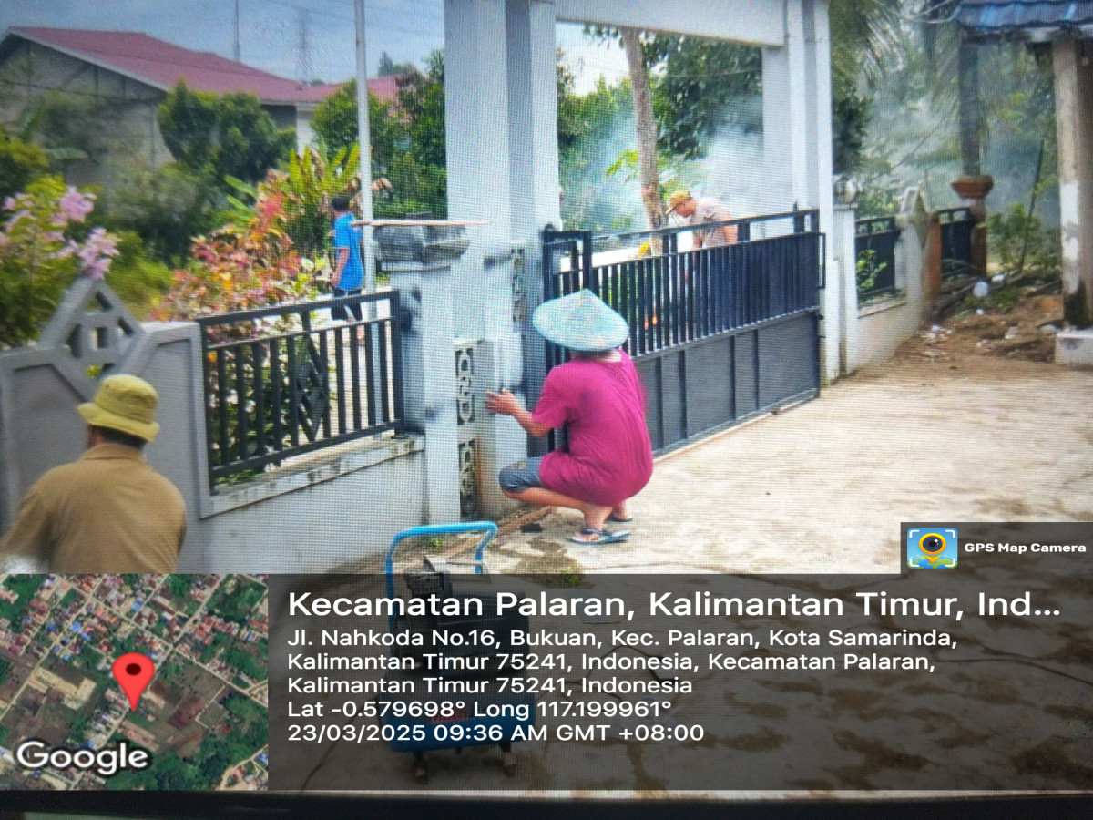 Pembersihan media jalan dan cat pagar langgar