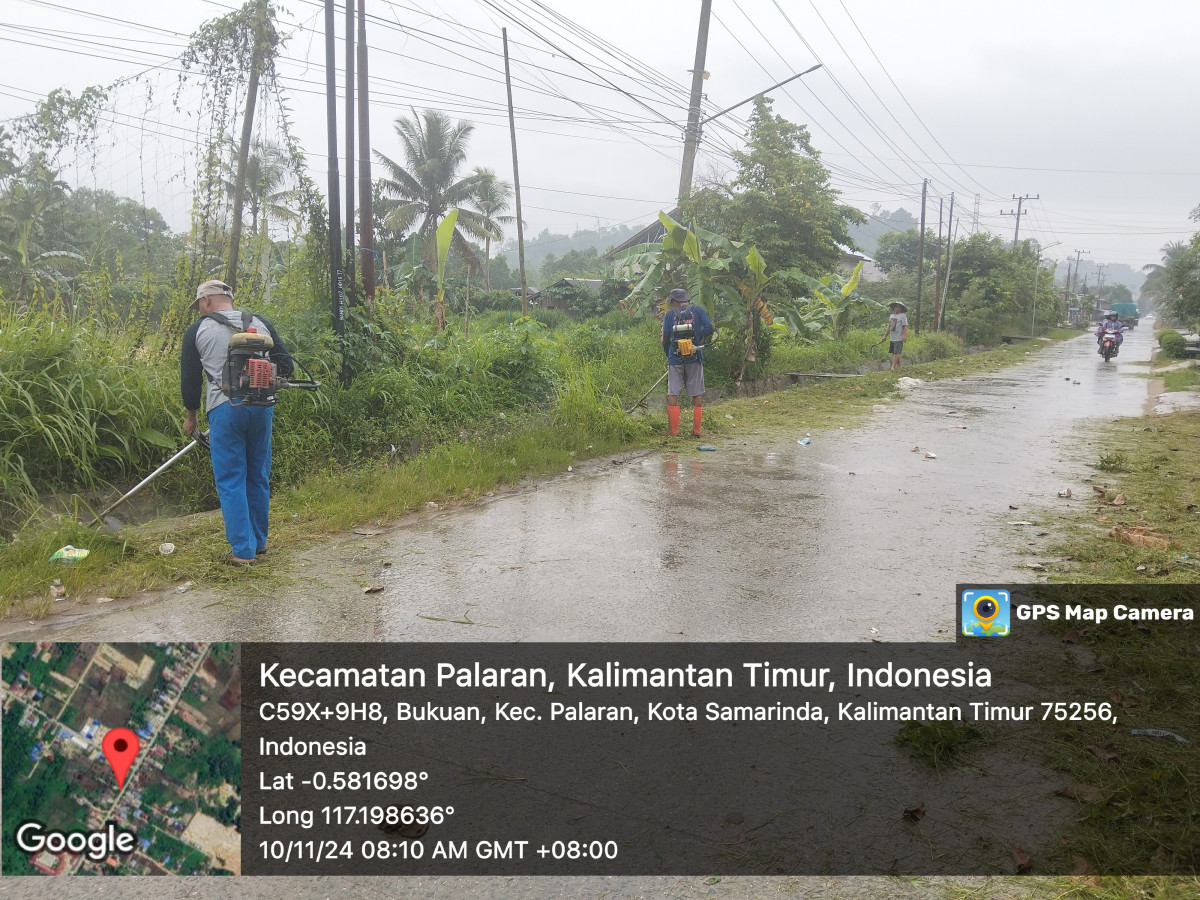 Pembersihan media jalan delima rt15 bukuan