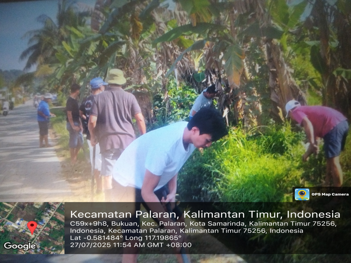 Pembersihan media jalan nahkoda dan jln delima
