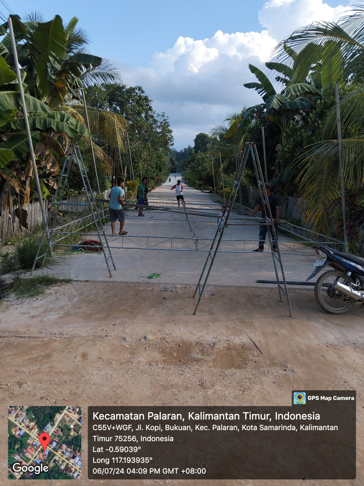 Pemasangan tenda jln nahkoda