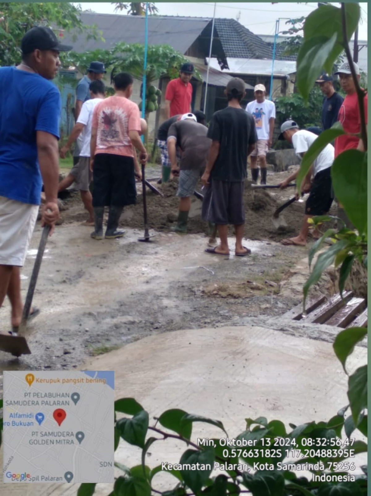 Pengurukan agregat jln duku