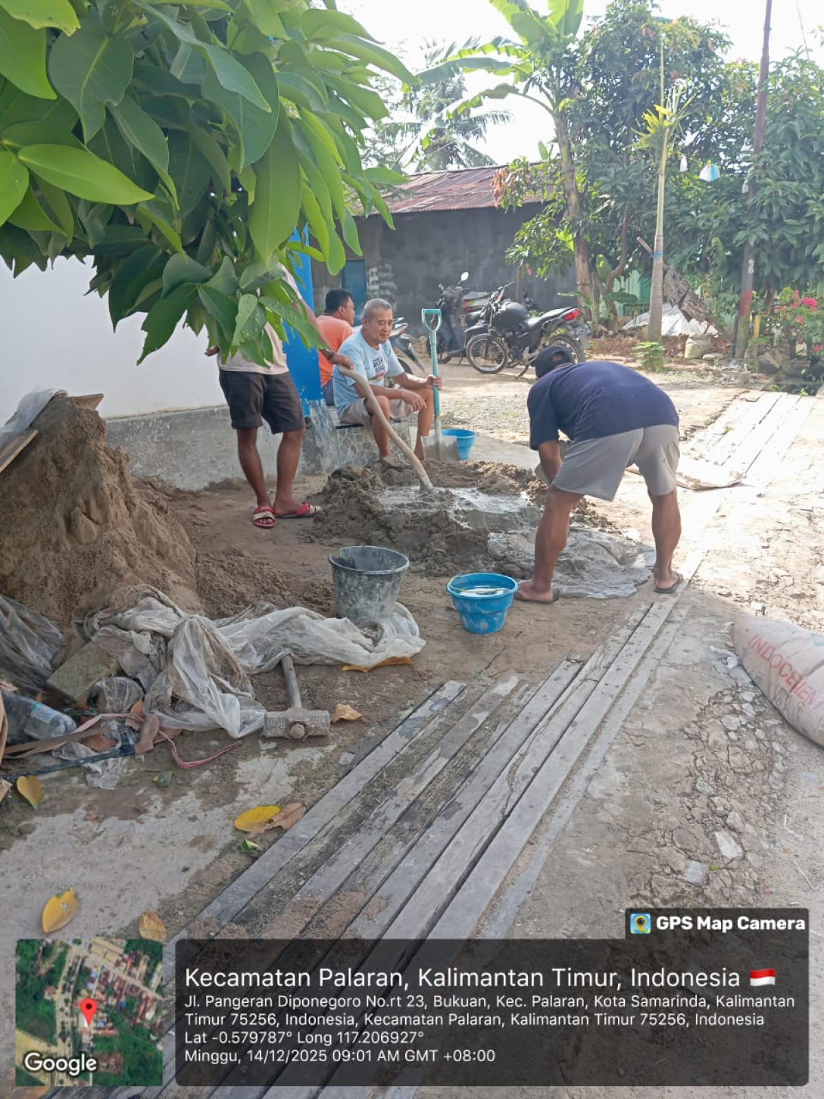 Lanjutkan renovasi gudang inventaris