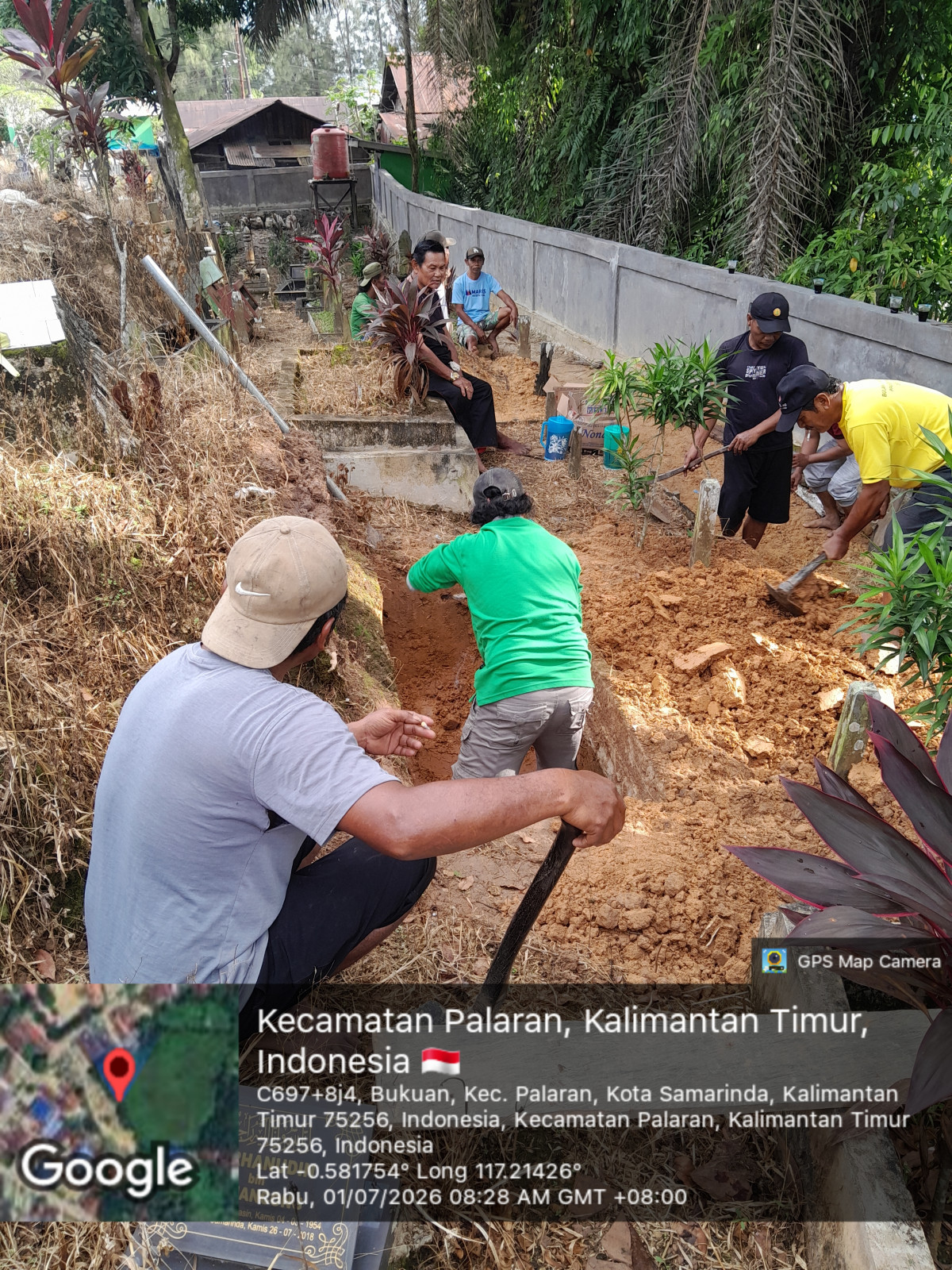 Gali kubur jln mulawarman RT 31 BUKUAN