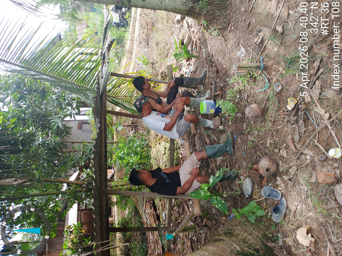 Membuat jalur parit