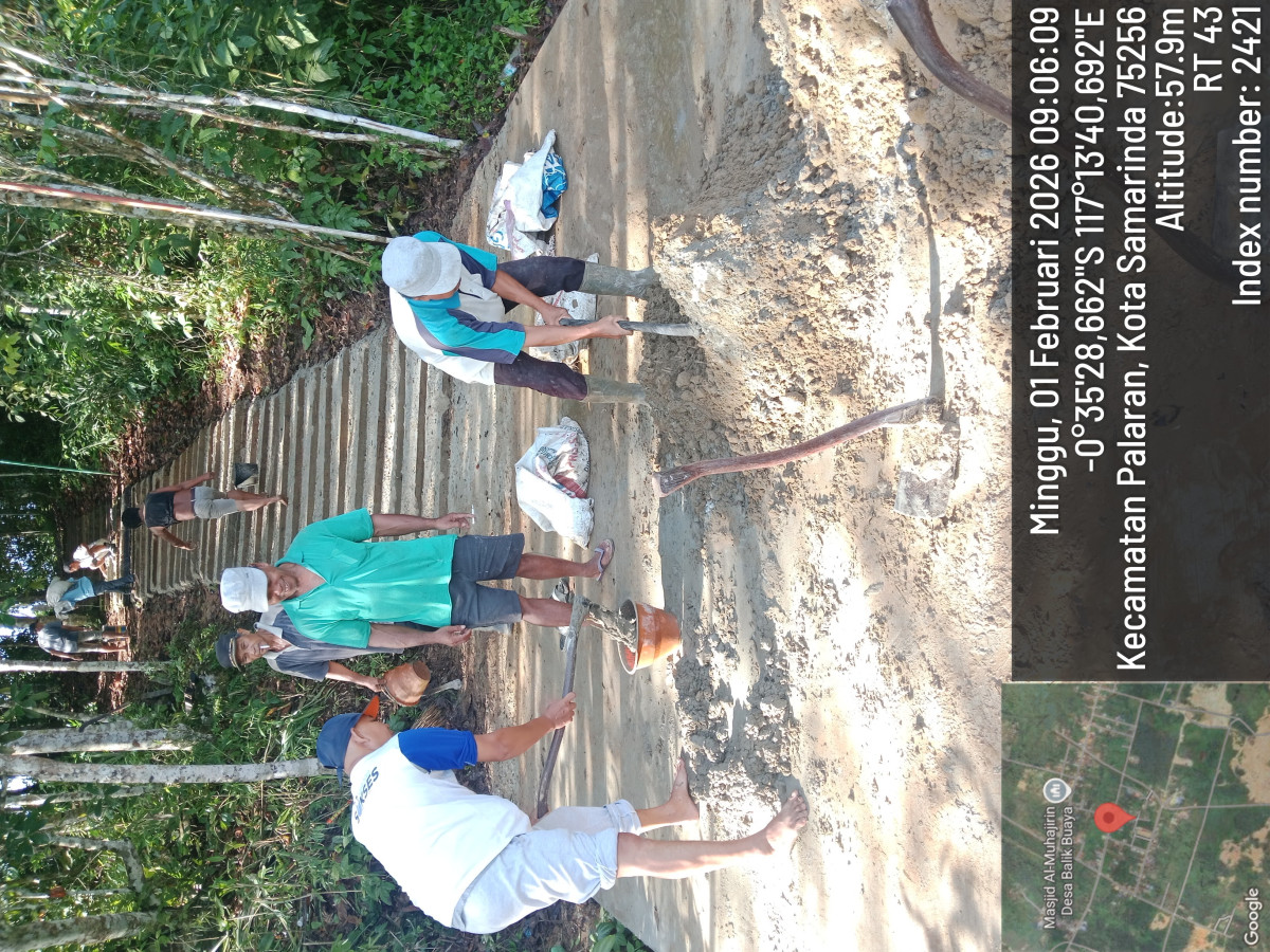 perbaikan jalan menuju makam balik buaya