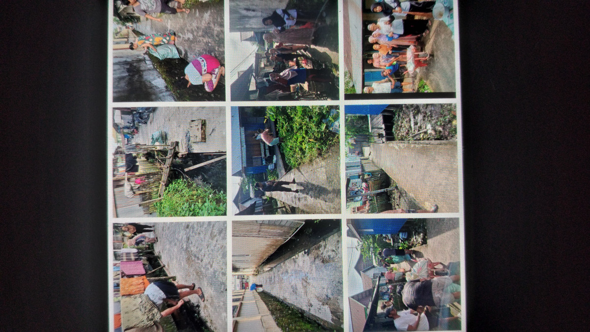 Gotong royong dijalan pattimura gang rahmat