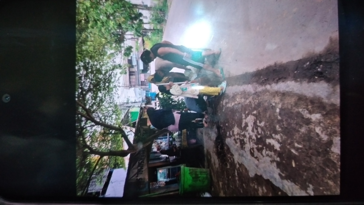 Gotong royong jalan maspenghulu dan gang monas