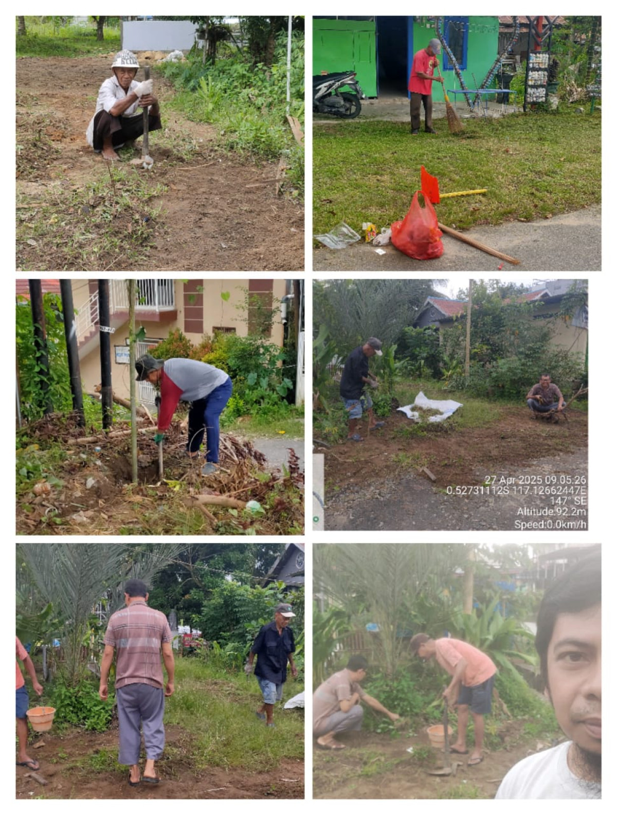 Kerja Bakti bersih-bersih di Taman Toga