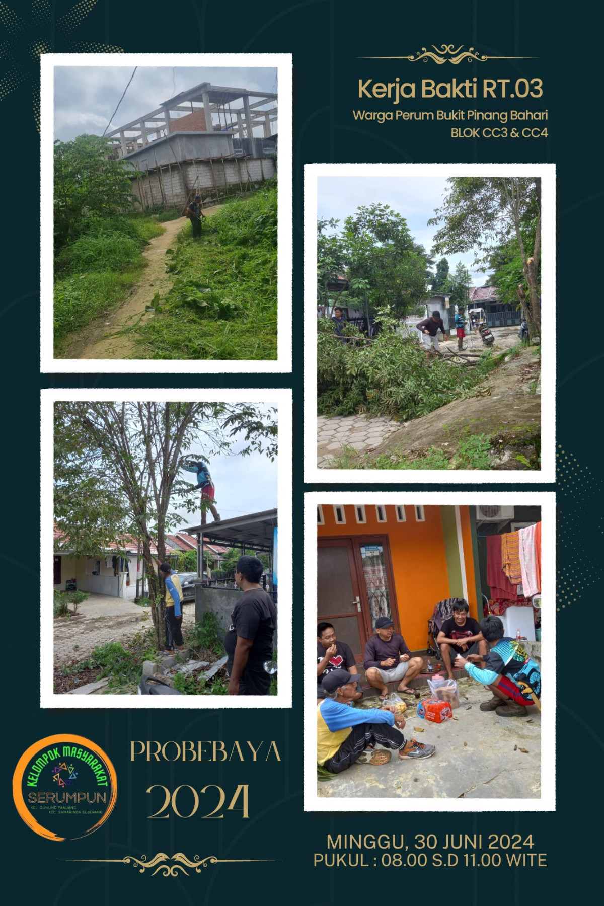 Kegiatn KerjaBakti Blok CC3 dan CC4