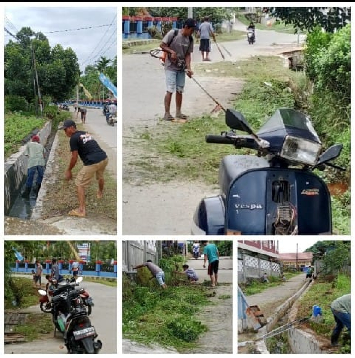 RT05 Gotong Royong Pembersihan Jalan Utama