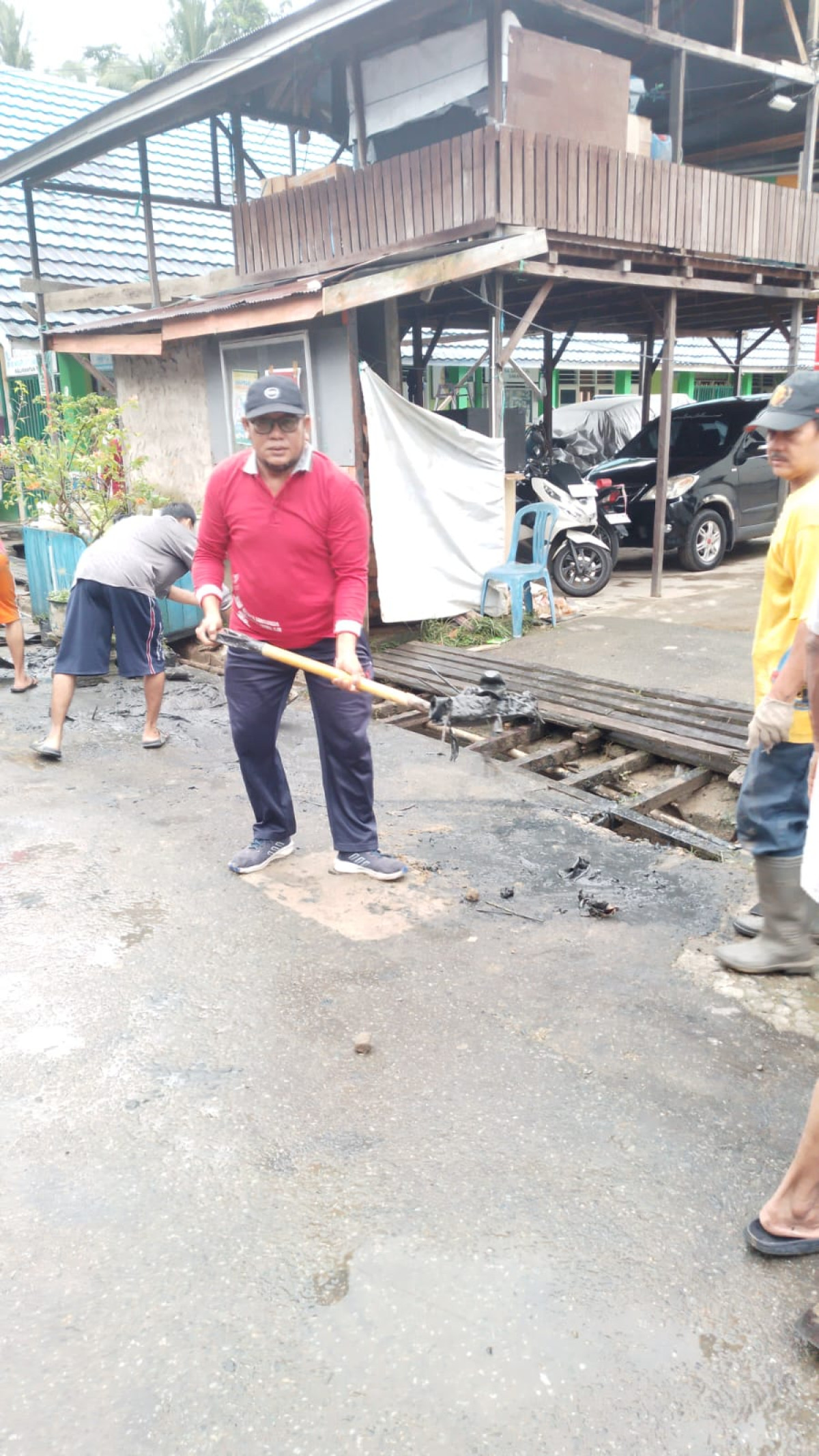 Jl.P Antasari gg nusa indah kampung baru Rt 22. Pembersihan drainase