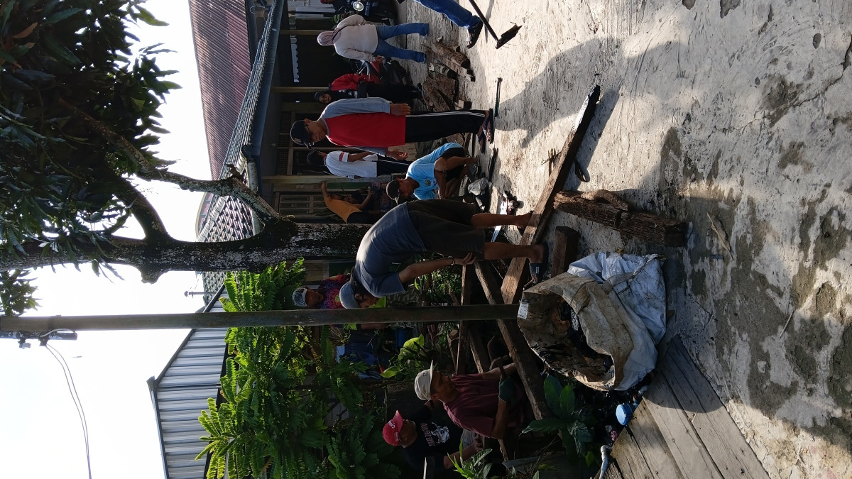 Kerja bakti di RT 13 gang 6