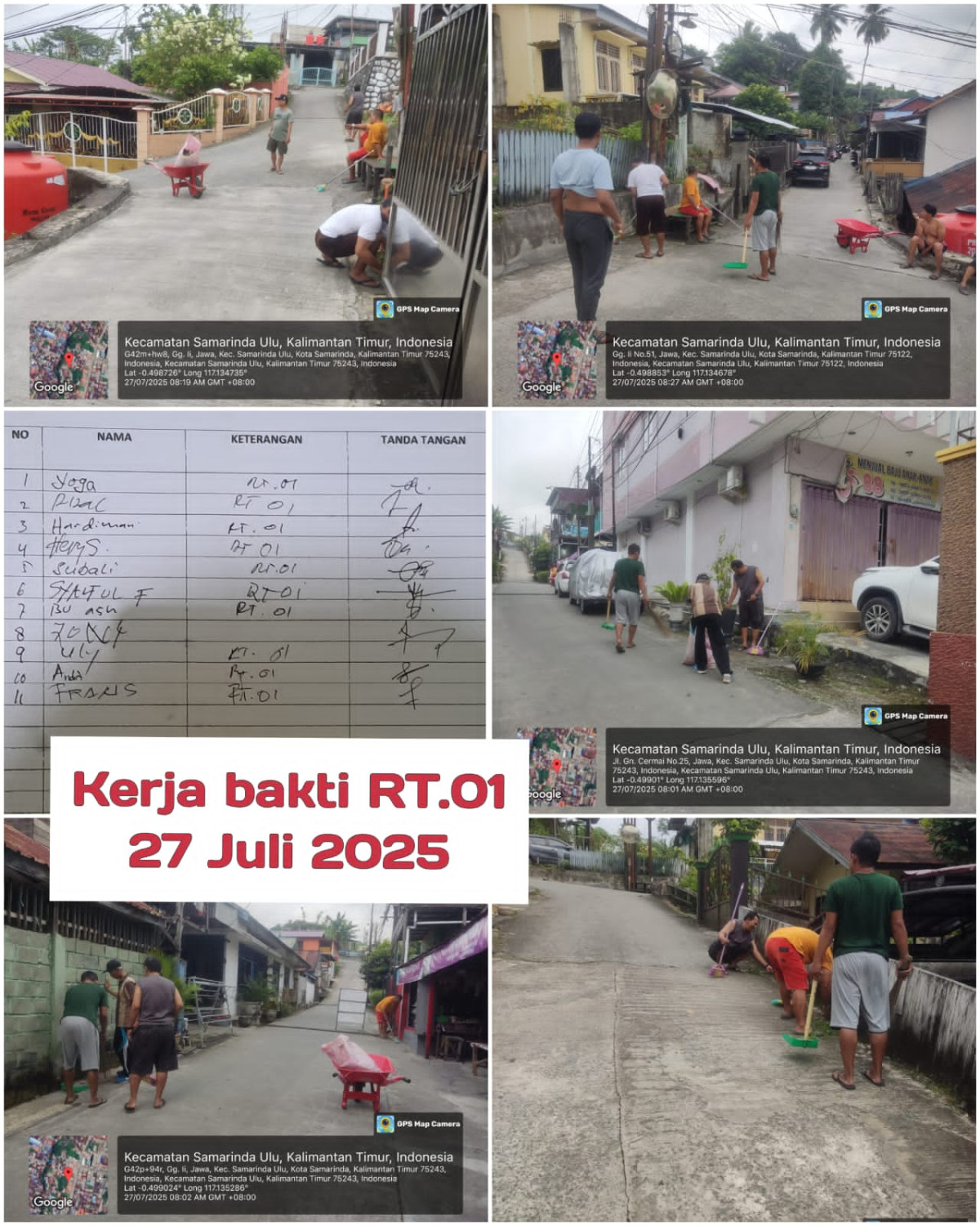 Kerja bakti RT.01 Gang.2
